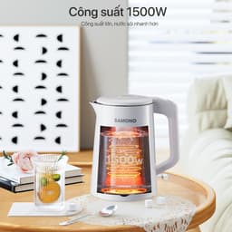 Thumbnail Ấm đun nước điện thông minh SAMONO SW-EKW18 1.8L 1500W 2 lớp chịu nhiệt dễ dàng vệ sinh lòng ấm inox 304 4