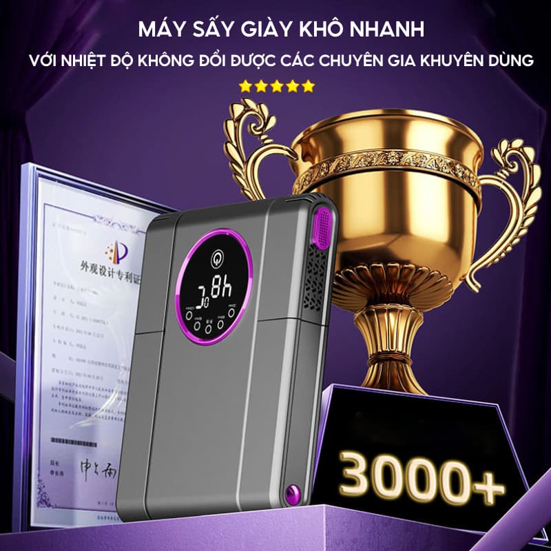 Ảnh Máy Sấy Khô Giày Gấp Gọn HOKU Khử Trùng Khử Mùi Hôi Tia UV Hiệu Quả, Sấy Nhanh Với Chức Năng Hẹn Giờ Thông Minh MSG03 2