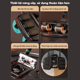 Thumbnail OneTwoFit Con lăn tập bụng 4 bánh nâng cấp Có thể phục hồi Tặng đồng hồ và thảm quỳ Bản 2025 3