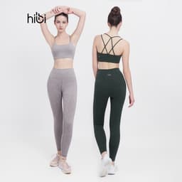 Thumbnail Set Đồ Tập Yoga Gym Hibi Sports H132 Kiểu Bra 4 Dây Đan, Kèm Mút Ngực 1