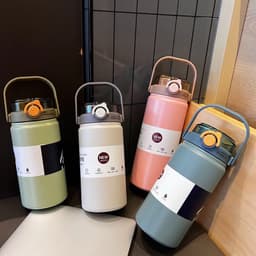 Thumbnail Bình Giữ Nhiệt Inox 316 Cao Cấp Có Ống Hút Tiện Lợi Dung Tích Lớn Đi Làm Đi Học 2