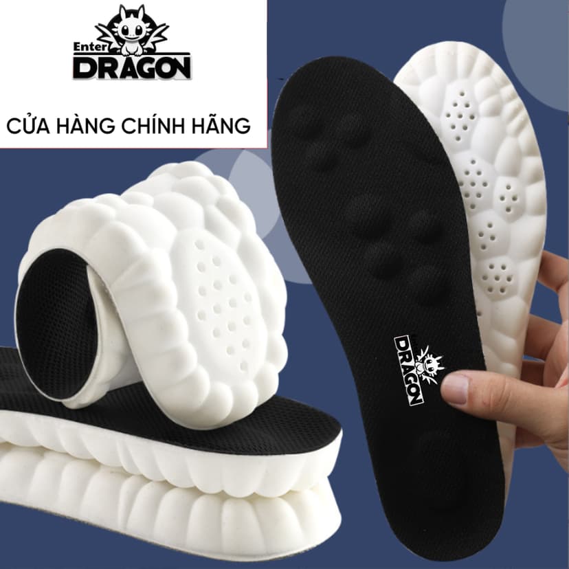 Ảnh Cặp lót giày chính hãng Enter Dragon 11 điểm chạm,Cao su non chuẩn 4D,Hấp thụ lực,Thoáng khí,Chơi thể thao 2