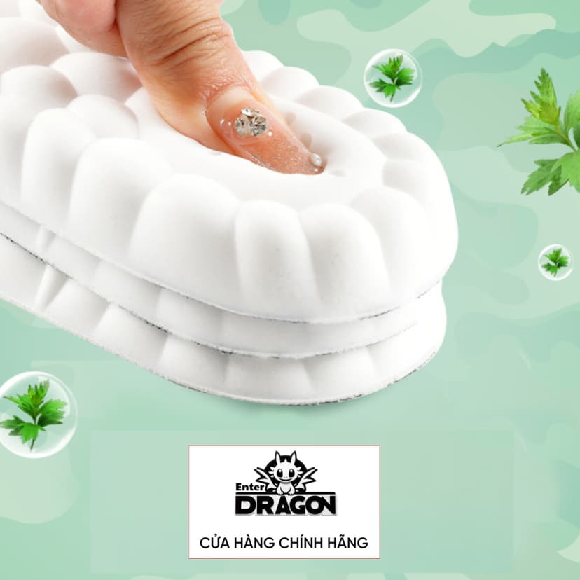 Ảnh Cặp lót giày chính hãng Enter Dragon 11 điểm chạm,Cao su non chuẩn 4D,Hấp thụ lực,Thoáng khí,Chơi thể thao 4