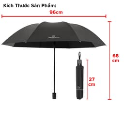 Thumbnail Dù Che Mưa Nắng,Ô Chống Tia UV, Ô Dù 8 Nan Cầm Tay Gấp Gọn Tiện Lợi Chính Hãng Amalife 2