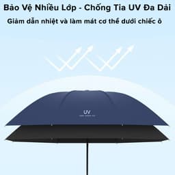 Thumbnail Dù Che Mưa Nắng,Ô Chống Tia UV, Ô Dù 8 Nan Cầm Tay Gấp Gọn Tiện Lợi Chính Hãng Amalife 3