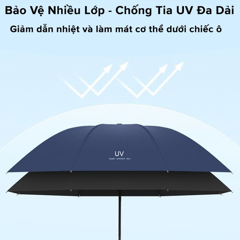 Ảnh Dù Che Mưa Nắng,Ô Chống Tia UV, Ô Dù 8 Nan Cầm Tay Gấp Gọn Tiện Lợi Chính Hãng Amalife 3
