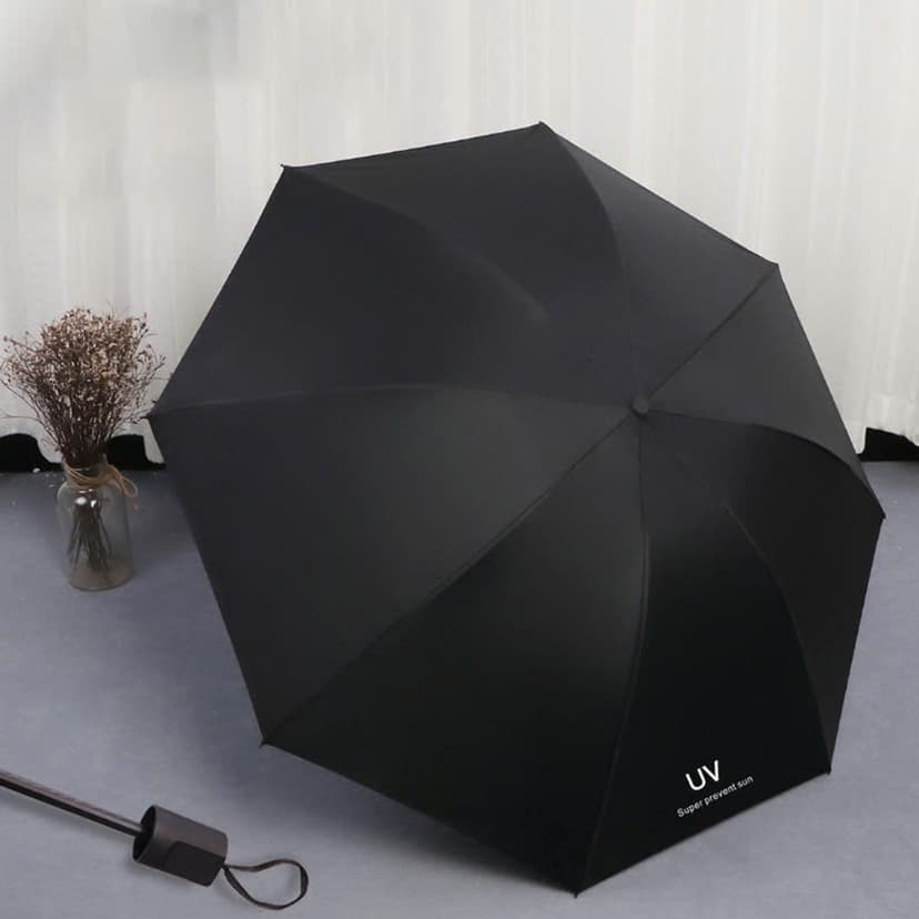 Ảnh Ô Che Mưa Nắng Chống Tia UV 8 Nan Chọn Màu - Dù Che Mưa Che Nắng Cầm Tay Gấp Gọn, Thời Trang, Tiện Lợi Hãng Amalife 3