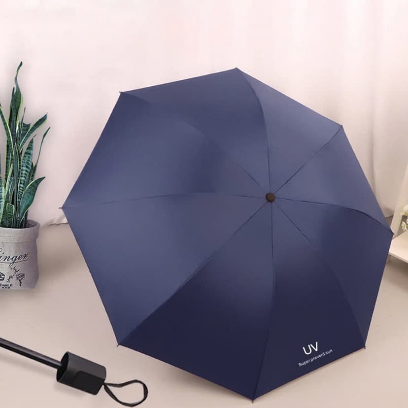 Ảnh Ô Che Mưa Nắng Chống Tia UV 8 Nan Chọn Màu - Dù Che Mưa Che Nắng Cầm Tay Gấp Gọn, Thời Trang, Tiện Lợi Hãng Amalife 2