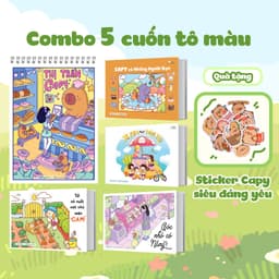 Thumbnail Sách Combo 5 Cuốn Sách Tô Màu Chữa Lành 1