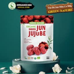 Thumbnail Táo Đỏ Hữu Cơ GREEN NATURE Organic Hotan Ruoqiang Jujube 500g 1