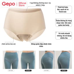 Thumbnail Quần Lót Tàng Hình Chống Lộ Dành Cho Nữ Phù Hợp Mặc Quần Ôm Body,Legging, Mặc Tập Gym, Yoga Gepo 1