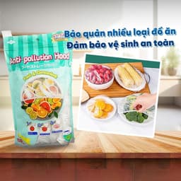 Thumbnail Combo 3 Bịch Màng bọc thực phẩm PE dạng bo chun MyJae, màng bọc bảo quản thức ăn (100 Cái/Gói) 3