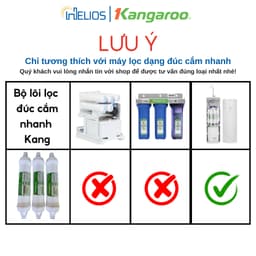 Thumbnail Bộ lõi lọc nước 123 Kangaroo đúc liền (Lõi HK)  dùng cho KG10A4VTU; KG100HK; KG100ES; KG100HI; KG10A4 2