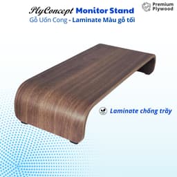 Thumbnail Kệ màn hình máy tính, Bàn Laptop Gỗ uốn cong - Plyconcept Monitor Stand - Laminate chống trầy 3