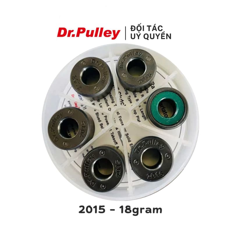 Ảnh Bi côn hay bi nồi tròn Dr.Pulley mã 2015-18g cho xe Honda Air Blade 125/150, Vario 125/150, PCX 125/150, SH 125/150 3