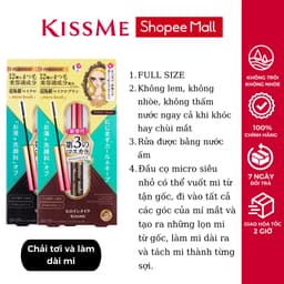 Thumbnail Mascara Kissme Màng Film chống trôi và dày rậm làn mi Kissme Heroine Make Long & Curl Mascara Advanced Film 3