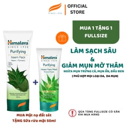 Thumbnail Mặt nạ đất sét kiềm dầu Himalaya Neem Face Pack 100ml Tặng Sữa rửa mặt neem 50ml 1
