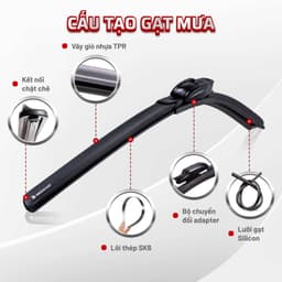 Thumbnail Cặp móc chuyển đổi (2 cái) dùng cho gạt mưa các dòng xe khác móc U 1