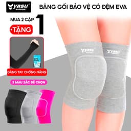 Thumbnail Băng gối bảo vệ có đệm eva YASU 0219 tập Yoga, Gym, Bóng chuyền 1