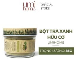Thumbnail Bột Trà Xanh đắp mặt nạ hữu cơ UMIHOME 135g - sạch mụn thâm, ngừa lão hóa 3
