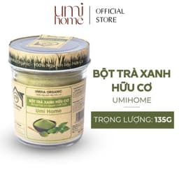 Thumbnail Bột Trà Xanh đắp mặt nạ hữu cơ UMIHOME 135g - sạch mụn thâm, ngừa lão hóa 2