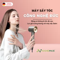 Thumbnail Máy Sấy Tóc Nanomax Z-10 Sấy 2 Chiều Nóng Lạnh, Đèn Led 3 Chế Độ Nhiệt, Tốc Độ Sấy, Công Suất 1500w Nhanh Khô 2