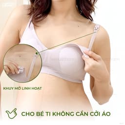 Thumbnail Áo lót bầu mặt nạ điều hòa lành tính tạm biệt nóng bí chống chảy xệ và cho con bú Venus Charm W127 4