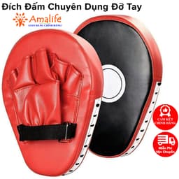 Thumbnail Đệm Tập Đấm Bốc Bọc Da PU Chọn Màu – Đích Đấm Xỏ Tay, Pad Đấm Tập Võ Thuật MuayThai MMA Đích Tay Gấu Chính Hãng Amalife 1