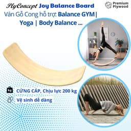 Thumbnail Ván thăng bằng tập Thể Dục, Thể Thao, Yoga, Body Balance, Gym - Gỗ uốn cong Plyconcept Balance Board 1