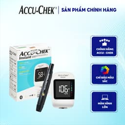 Thumbnail Bộ máy đo đường huyết Accu-chek Instant - Có kết nối bluetooth - Có dải màu sắc chỉ thị khoảng đường huyết 2