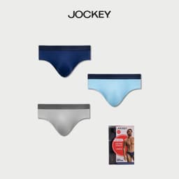 Thumbnail Combo 3 Quần lót Nam Jockey Cotton 4 chiều dáng brief -  J4013 1