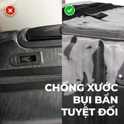 Thumbnail Bao Trùm Trong Suốt Bảo Vệ Vali Du Lịch MIA Clearguard Cover  - Chống Trầy Xước, Kích Thước Đầy Đủ Size 3