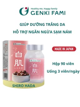 Thumbnail Viên Uống Trắng Da, Ngăn Ngừa Lão Hóa, Sạm Nám, Tàn Nhang Giúp Da Đều Màu Từ Thiên Nhiên Shiro Hada Genki Fami Nhật Bản 2