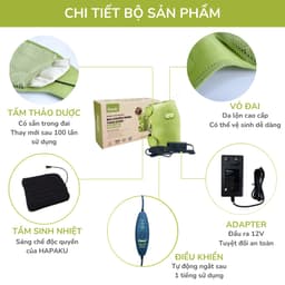 Thumbnail Túi Chườm Nóng Thảo Dược Giảm Đau Khớp Gối Hapaku, Massage Đầu Gối, Giảm Nhức Mỏi Thoái Hóa Khớp Gối 4
