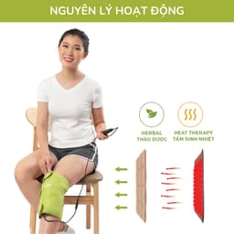 Thumbnail Túi Chườm Nóng Thảo Dược Giảm Đau Khớp Gối Hapaku, Massage Đầu Gối, Giảm Nhức Mỏi Thoái Hóa Khớp Gối 3
