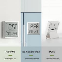Thumbnail Nhiệt kế phòng điện tử, Sipanic đo nhiệt độ và độ ẩm phòng ngủ cho bé 3