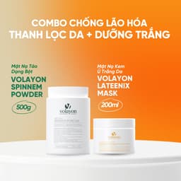Thumbnail Combo Mặt Nạ Bột Tảo Xoắn Volayon Spinnem Powder 500g + Mặt Nạ Ủ Trắng Volayon Lateenix Mask 200ml 1