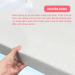 Thumbnail Đệm Cũi Cho Bé Sơ Sinh GOLDCAT Dày 5cm Giúp Bé Ngủ Ngon Và Phát Triển Xương Toàn Diện, Kích Thước Đa Dạng 4