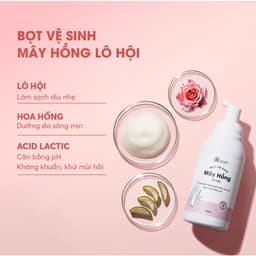Thumbnail Bọt Vệ Sinh Phụ Nữ Mây Hồng - Dung Dịch Vệ Sinh Trầu Không Lô Hội - Giảm Viêm Ngứa, Khử Mùi, Cân Bằng pH - Cỏ Mềm 150ml 3