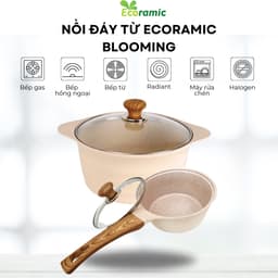 Thumbnail Nồi Chống Dính Đáy Từ Cao Cấp Ecoramic Blooming, Quánh 18cm Nồi 20 22 24 26 28 cm 2