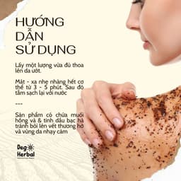 Thumbnail Tẩy da chết body Cậu Cà Phê Dego - Chiết xuất cà phê Đắk Lắk làm sạch, mịn và sáng da 500G 3