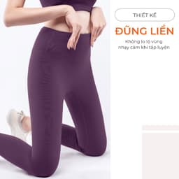Thumbnail Bộ Tập Yoga Nữ LV24N01F506 Áo Bra Đệm Rời & Quần Legging Cạp Cao Co Giãn, Elaine Bộ Tập Gym Nữ 4