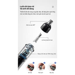 Thumbnail Máy tỉa lông mũi ENCHEN EN005 | Lưỡi nối xoay 360 độ - Trọng lượng 26g gọn nhẹ - Pin 2A | Bảo hành 12 tháng 4