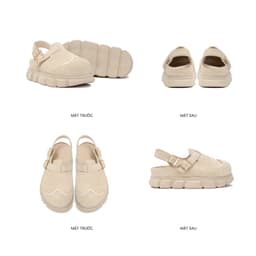Thumbnail Dép sandal bánh mì tăng chiều cao nam nữ THEWOLF HIGH CLOG SANDAL - Đen bóng, Tan, Tobaco, Nâu cà phê 2