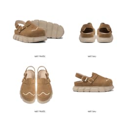Thumbnail Dép sandal bánh mì tăng chiều cao nam nữ THEWOLF HIGH CLOG SANDAL - Đen bóng, Tan, Tobaco, Nâu cà phê 4