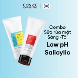 Thumbnail Combo Sáng Tối SRM COSRX Salicylic Acid Daily Gentel Cleanser + Low pH Good Morning Cleanser 1