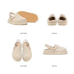 Thumbnail Dép Sandal Bánh Mì Nam Nữ THEWOLF LOW CLOG SANDAL - Đen bóng, Đen da lộn, Tan, Tobaco, Nâu cà phê 2