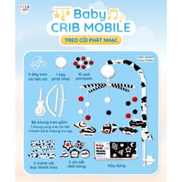 Thumbnail Đồ Chơi Treo Cũi Phát Nhạc Lalababy 36 Bài Hát Tự Động Quay Cao Cấp Cho Bé Chính Hãng 4