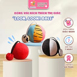 Thumbnail Bóng vải cho bé Xúc Xắc vui nhộn Chính Hãng đồ chơi hình khối kích thích thị giác cho trẻ sơ sinh 1