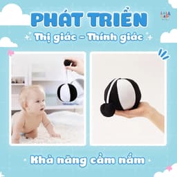 Thumbnail Bóng vải cho bé Xúc Xắc vui nhộn Chính Hãng đồ chơi hình khối kích thích thị giác cho trẻ sơ sinh 3